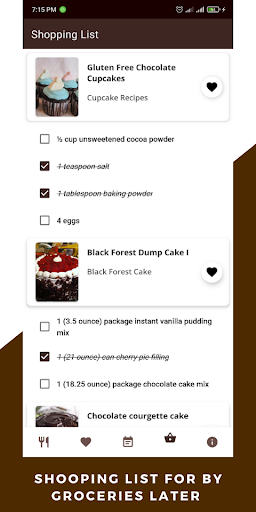 Easy Chocolate Cake Recipes - Image screenshot of android app