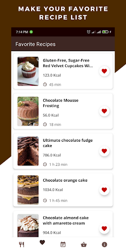 Easy Chocolate Cake Recipes - Image screenshot of android app