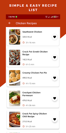 Crock Pot Recipes - Meal Ideas - Image screenshot of android app