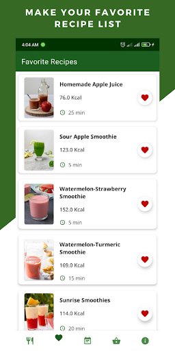 Fruit Vegetable Juice Recipes - Image screenshot of android app