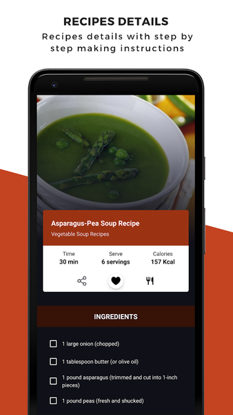 Vegetable Soup Recipes - Image screenshot of android app