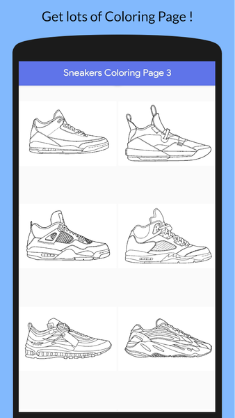 Cool Sneakers Coloring Book - Image screenshot of android app