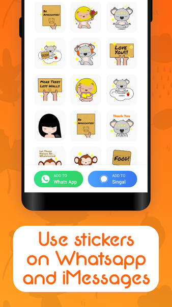 Sticker maker for WhatsApp - عکس برنامه موبایلی اندروید
