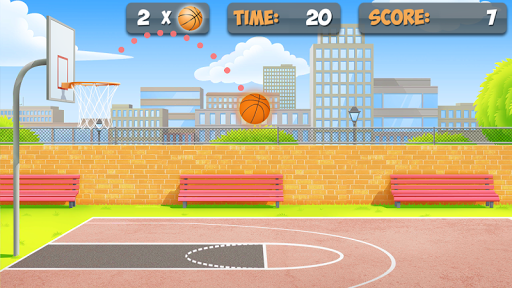 Free Throw Basketball - Gameplay image of android game