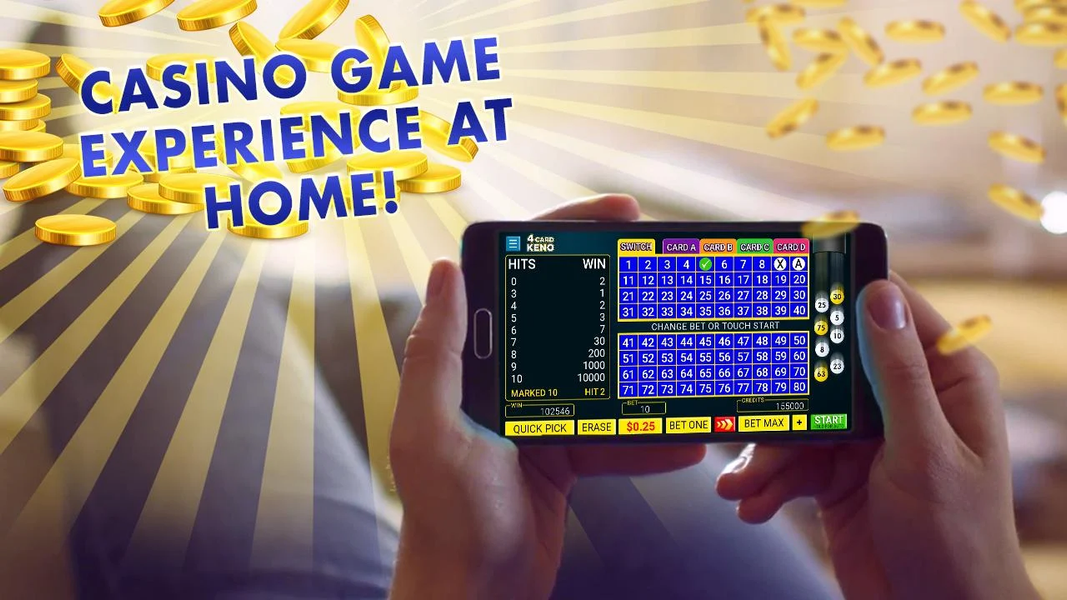 Four Card Keno - ۴ Ways to Win - عکس بازی موبایلی اندروید