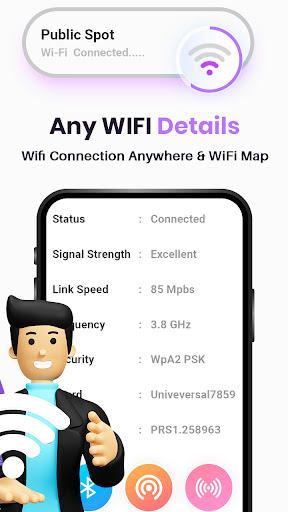 WiFi Password - Auto Connect - عکس برنامه موبایلی اندروید
