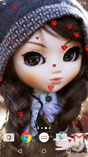 Dolls Live Wallpaper HD - Image screenshot of android app