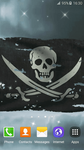 Pirate Flag Live Wallpaper - عکس برنامه موبایلی اندروید