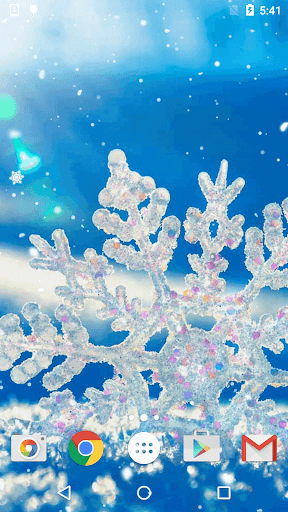 Winter Snow Live Wallpaper - Image screenshot of android app