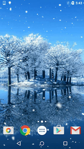 Winter Snow Live Wallpaper - عکس برنامه موبایلی اندروید