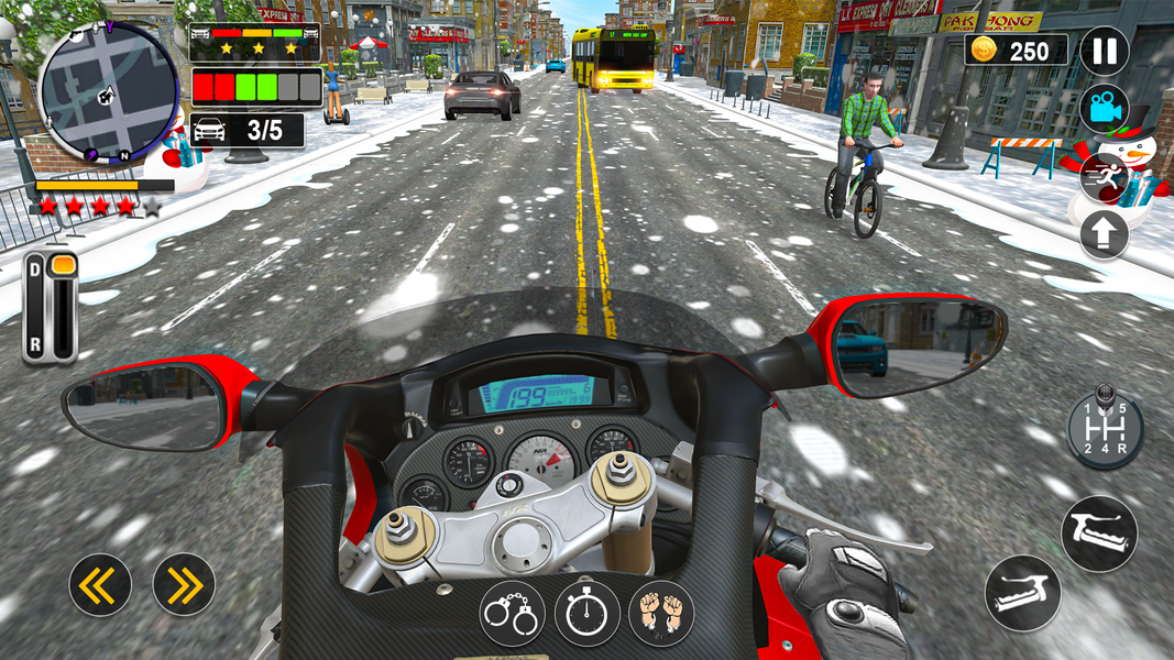 Superhero Moto Rider Bike Taxi - Gameplay image of android game