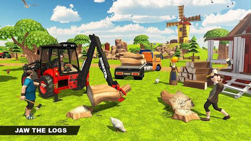 Village Excavator JCB Games - Gameplay image of android game