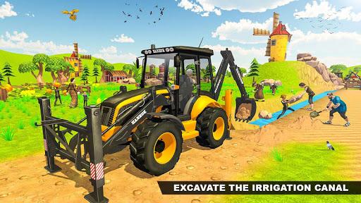 Village Excavator JCB Games - Gameplay image of android game