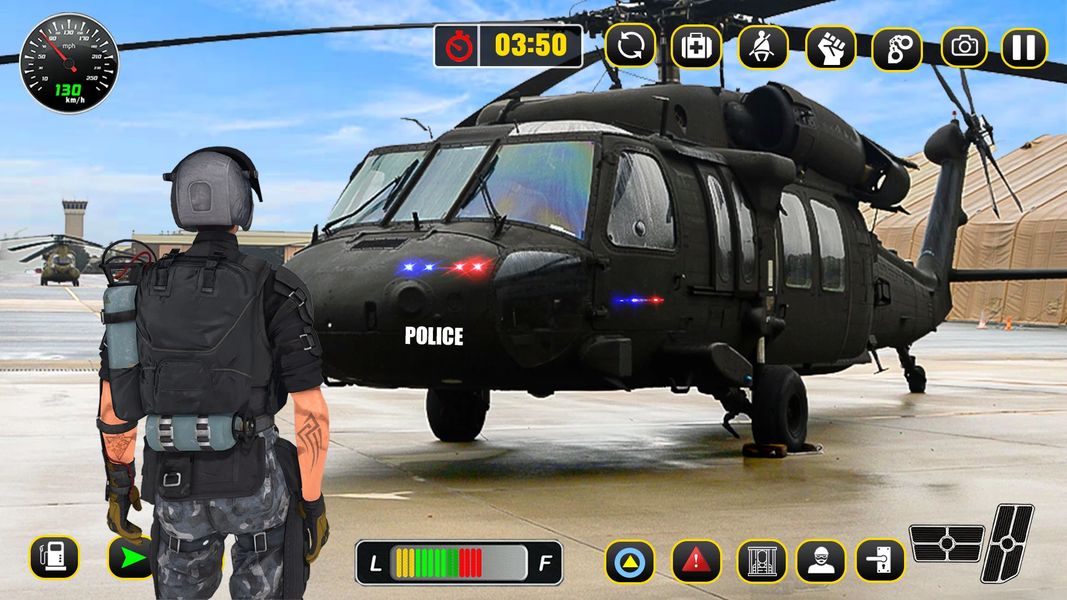 Police Helicopter: Thief Chase - Gameplay image of android game