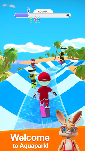 Aqua Park Race Water Park Game - Gameplay image of android game