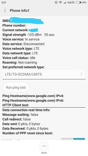 ۴G LTE Network Mode Only - عکس برنامه موبایلی اندروید