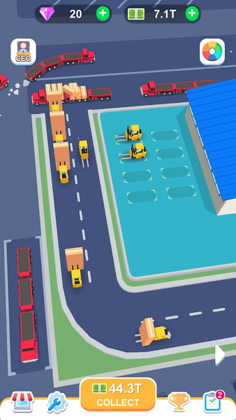 Freight Terminal Tycoon - Gameplay image of android game