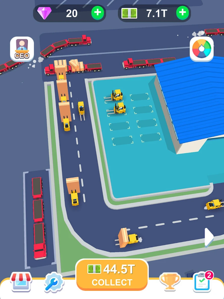 Freight Terminal Tycoon - Gameplay image of android game