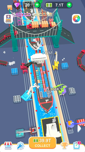 Freight Terminal Tycoon - Gameplay image of android game