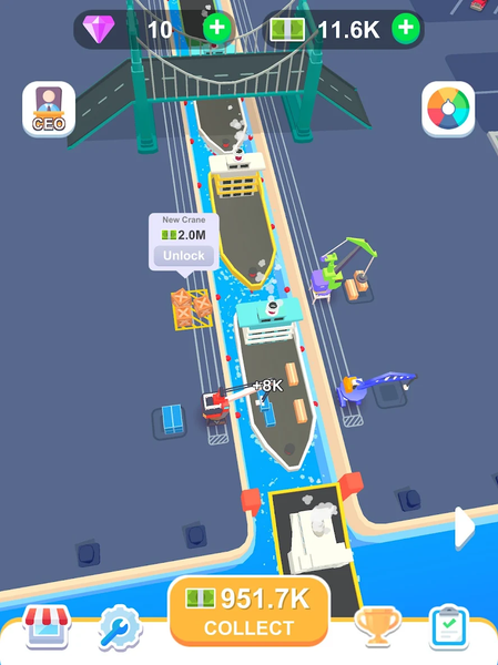 Freight Terminal Tycoon - Gameplay image of android game