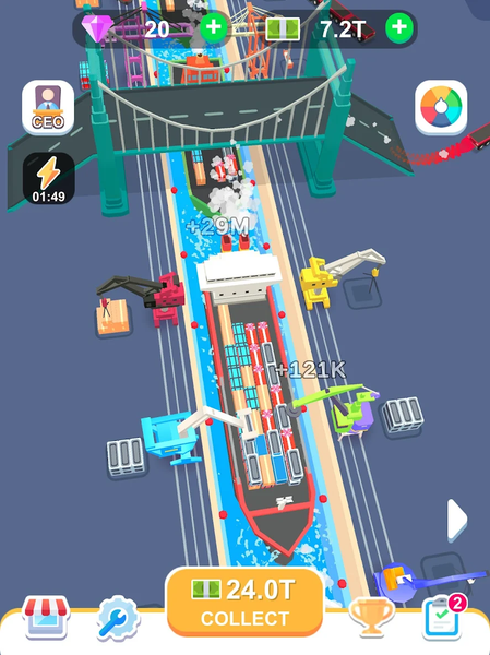 Freight Terminal Tycoon - Gameplay image of android game
