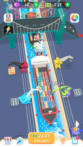 Freight Terminal Tycoon - Gameplay image of android game