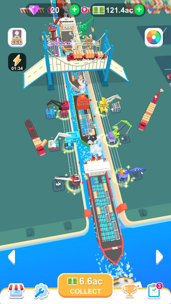 Freight Terminal Tycoon - Gameplay image of android game