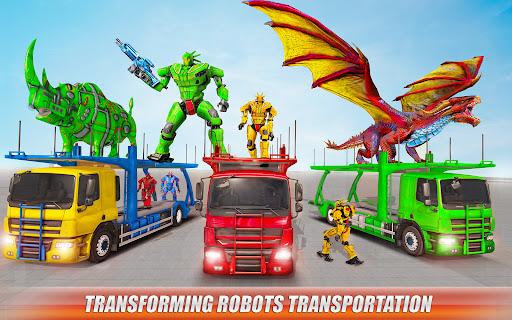 Rhino Robot Transport Game ۳d - عکس برنامه موبایلی اندروید