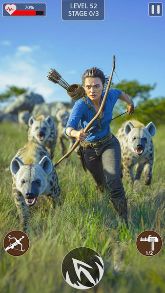 Archery Huntress: Animal Hunt - Gameplay image of android game