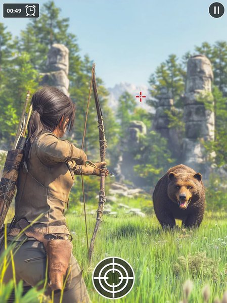 Archery Huntress: Animal Hunt - Gameplay image of android game