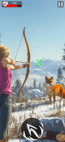 Archery Huntress: Animal Hunt - Gameplay image of android game