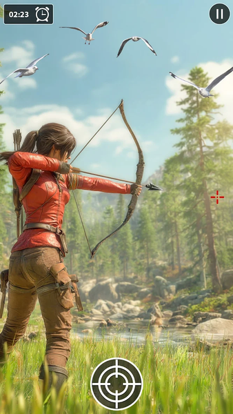 Archery Huntress: Animal Hunt - Gameplay image of android game