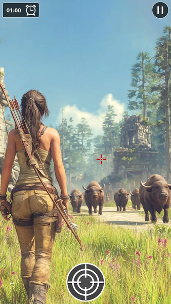 Archery Huntress: Animal Hunt - Gameplay image of android game