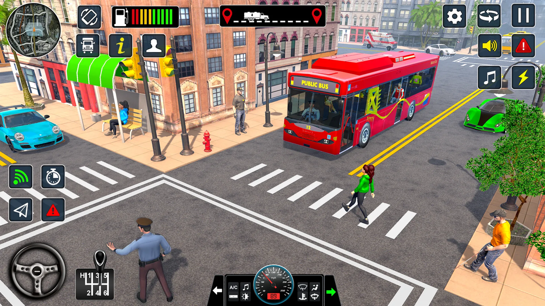 Public Bus Driver: Bus Games - Gameplay image of android game