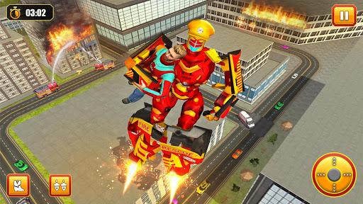 Firefighter Robot Transform Tr - Gameplay image of android game