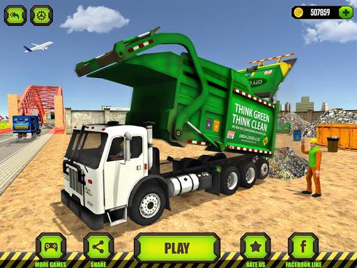 Trash Dump Truck Driver Game - Gameplay image of android game