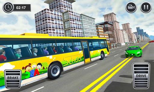 School Bus Coach Driver Games - Gameplay image of android game