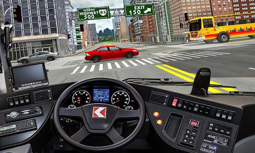 School Bus Coach Driver Games - Gameplay image of android game