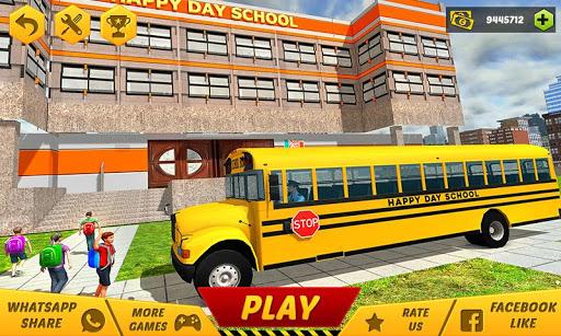School Bus Coach Driver Games - Gameplay image of android game