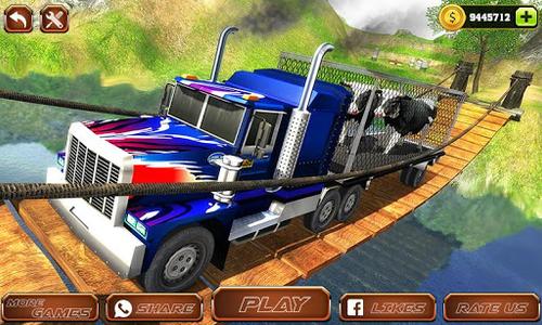 Offroad Farm Animal Truck Driving Game 2020 - Gameplay image of android game