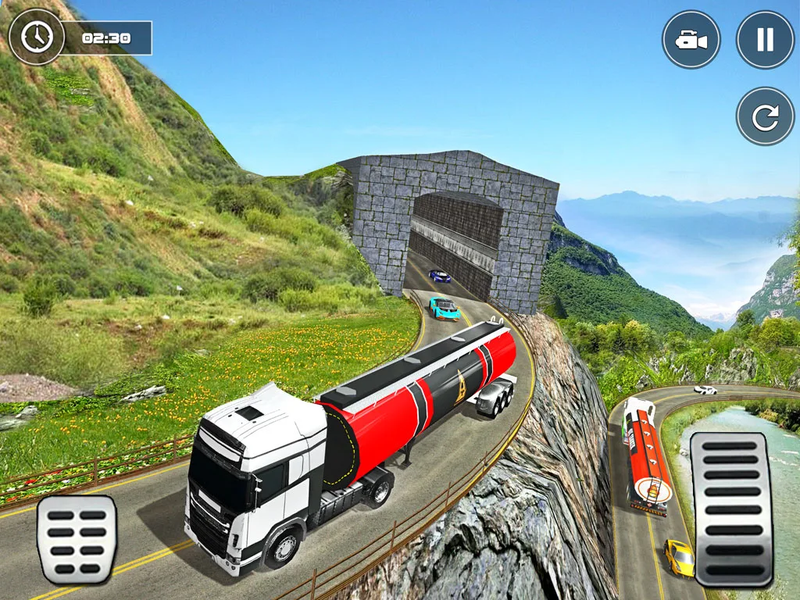 Oil Tanker Transport Driving - Gameplay image of android game
