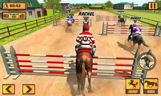 Horse Riding Rival: Multiplaye - Gameplay image of android game