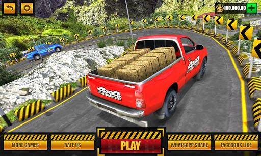 Offroad Pickup Truck Cargo Sim - Gameplay image of android game