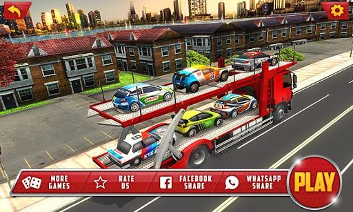 Car Transporter Trailer Truck - Gameplay image of android game