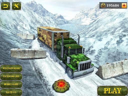 Offroad Army Cargo Driving - Gameplay image of android game