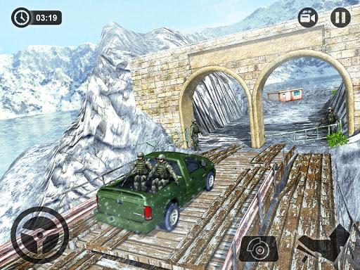Offroad Army Cargo Driving - Gameplay image of android game