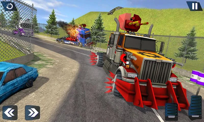 Semi Truck Crash Race 2021: Ne - Gameplay image of android game
