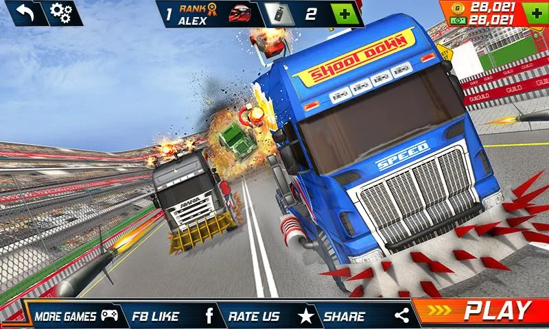 Semi Truck Crash Race 2021: Ne - عکس بازی موبایلی اندروید