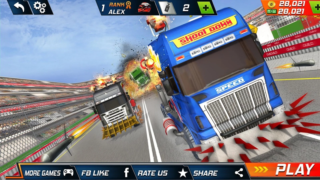Semi Truck Crash Race 2021: Ne - Gameplay image of android game