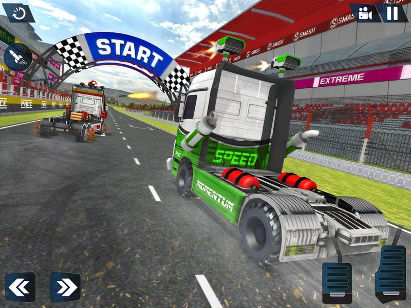 Semi Truck Crash Race 2021: Ne - Gameplay image of android game
